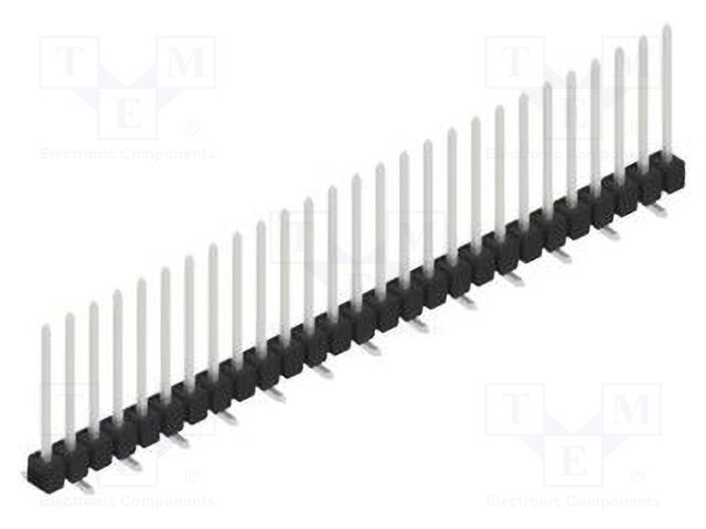 Connector: pin strips; pin header; male; PIN: 27; 2.54mm; SMT; 1x27
