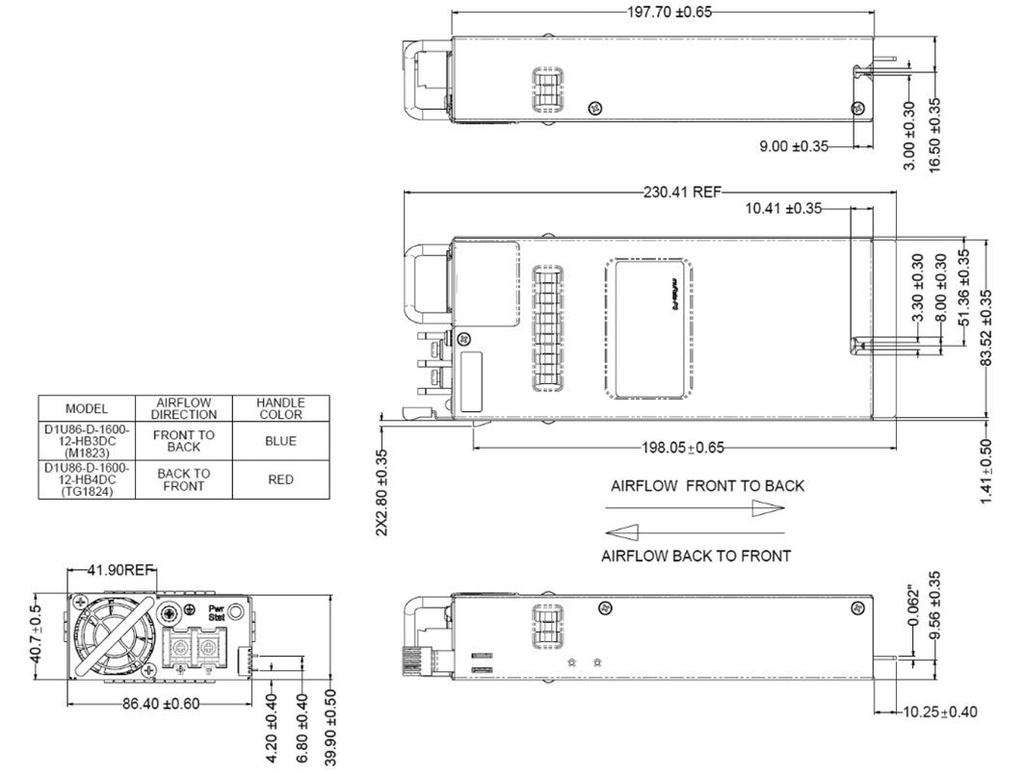 Converter: DC/DC; 1.6kW; Uin: -72÷-40V; Uout: 12VDC; Uout2: 12VDC