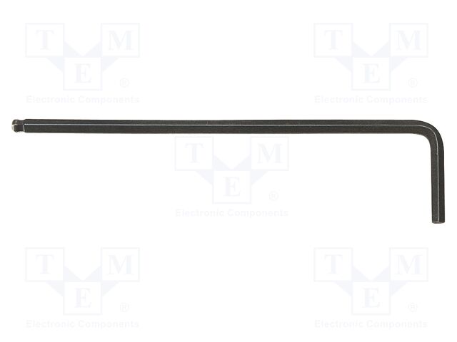 Wrench: hex key; spherical; HEX 6mm; Overall len: 145.04mm