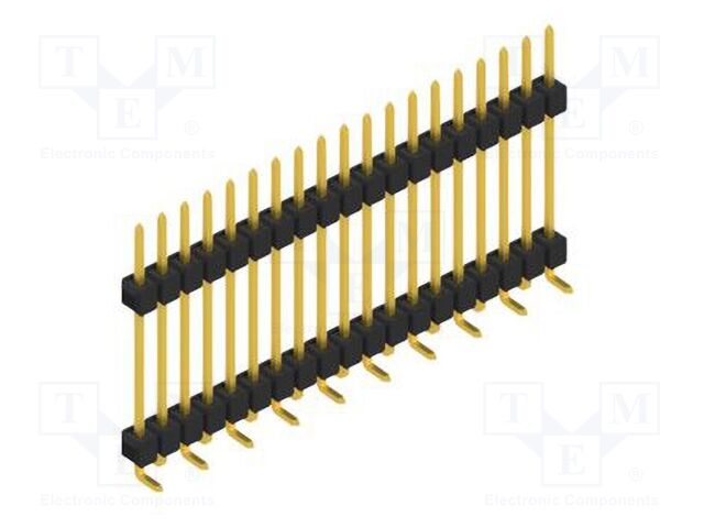 Connector: pin strips; pin header; male; PIN: 19; 2.54mm; SMT; 1x19