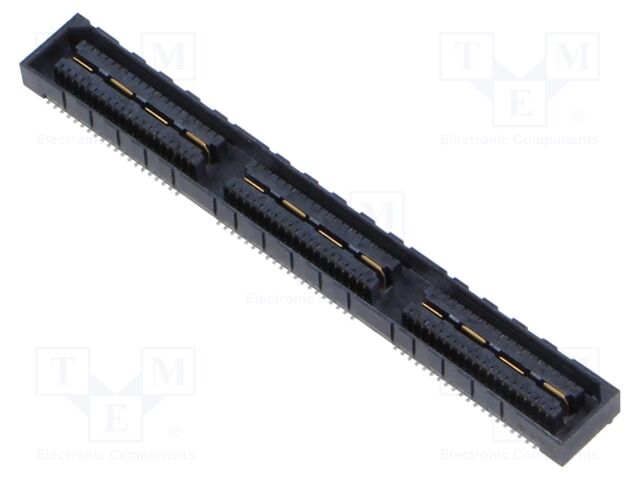 Mezzanine Connector, High-Speed Ground Plane, Receptacle, 0.8 mm, 2 Rows, 120 Contacts