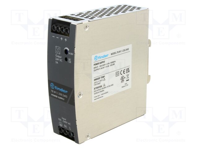 Power supply: switching; for DIN rail mounting; 100÷240VAC; IP20
