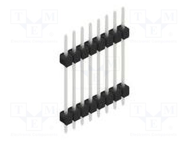 Connector: pin strips; pin header; male; PIN: 8; 2.54mm; THT; 1x8