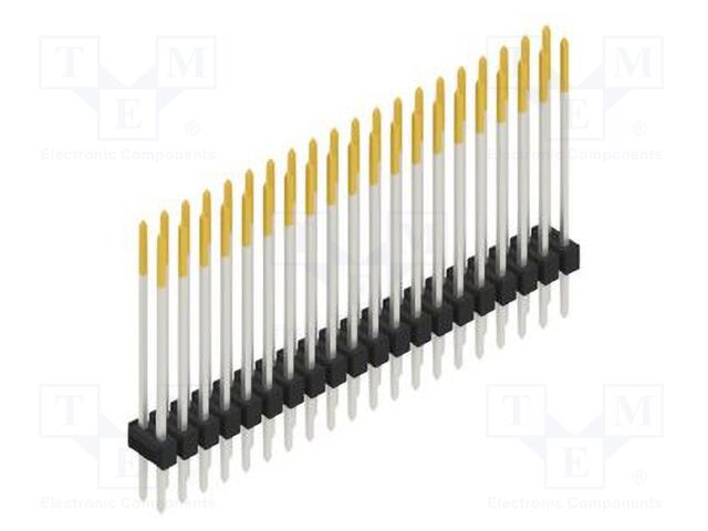 Connector: pin strips; pin header; male; PIN: 40; 2.54mm; THT; 2x20