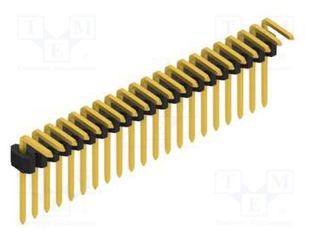Connector: pin strips; pin header; male; PIN: 21; 1.27mm; THT; 1x21