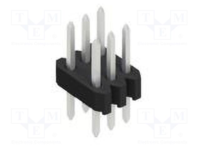 Connector: pin strips; pin header; male; PIN: 6; 1.27mm; THT; 2x3