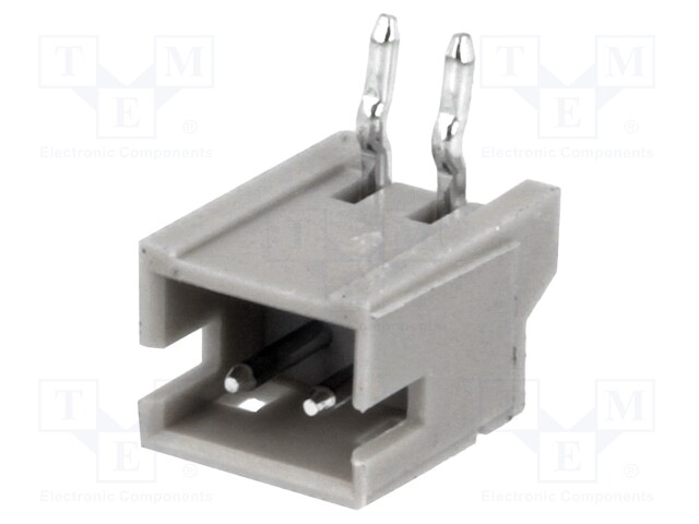 Socket; wire-board; male; 1.5mm; PIN: 2; THT; 100V; 1A; tinned; 20mΩ