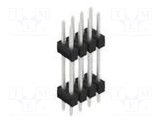 Connector: pin strips; pin header; male; PIN: 8; 2.54mm; THT; 2x4