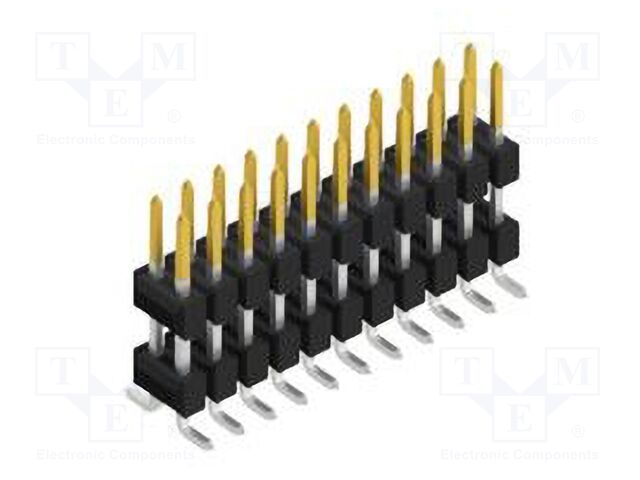Connector: pin strips; pin header; male; PIN: 22; 2.54mm; SMT; 2x11