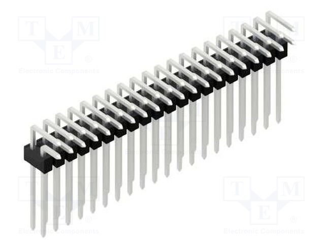 Connector: pin strips; pin header; male; PIN: 40; 2.54mm; THT; 2x20