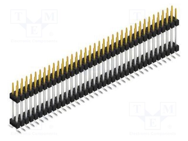 Connector: pin strips; pin header; male; PIN: 72; 2.54mm; SMT; 2x36