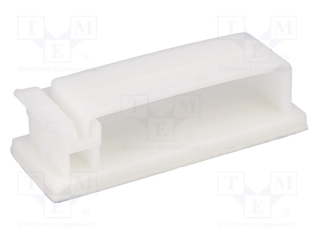 Self-adhesive cable holder; polyamide; natural; UL94V-2