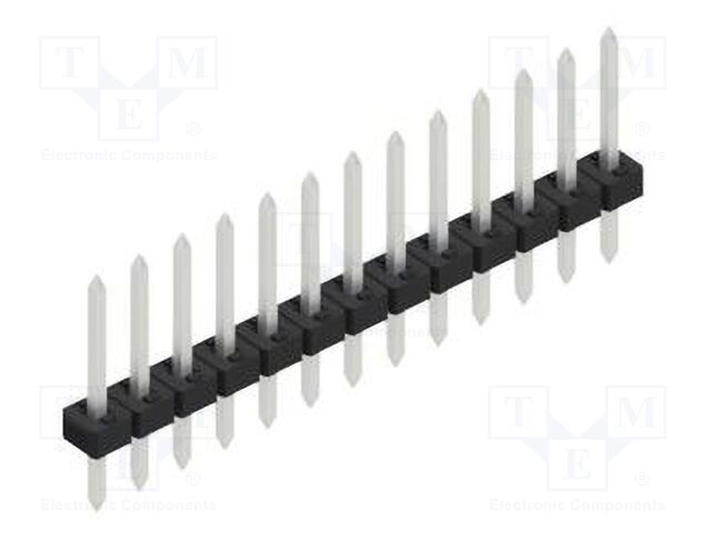 Connector: pin strips; pin header; male; PIN: 13; 2mm; THT; 1x13
