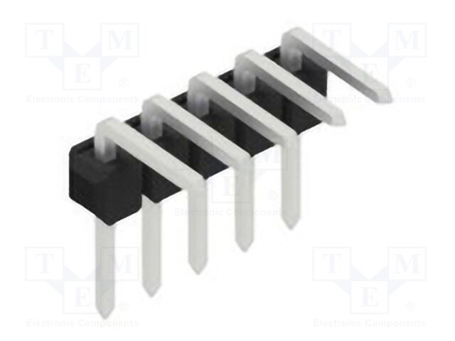 Connector: pin strips; pin header; male; PIN: 5; 2.54mm; THT; 1x5