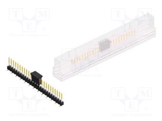 Connector: pin strips; pin header; male; PIN: 25; 2.54mm; SMT; 1x25