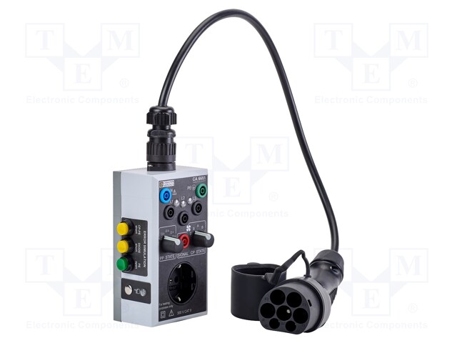 Test adapter; 150x83x77mm; CA-6116N,CA-6117,CA-6133; Schuko