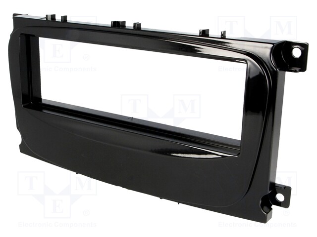 Radio mounting frame; Ford; 1 DIN; metallic black
