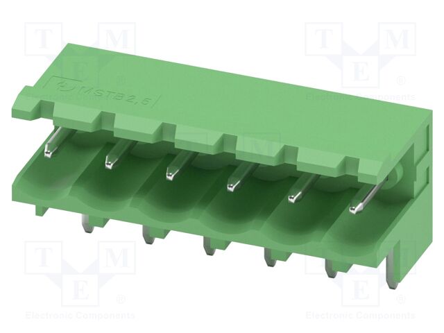 PCB headers, nominal cross section: 2.5 mm?, color: green, n