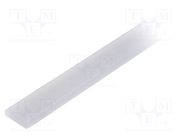 Cover for LED profiles; white; 1m; HR-ALU-15; push-in; HR-ALU