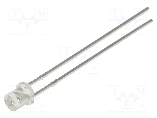 LED; 3mm; red; 160mcd; 110°; Front: flat