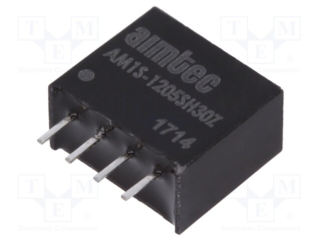 Converter: DC/DC; 1W; Uin: 10.8÷13.2V; 5VDC; Iout: 200mA; SIP4; 1.8g