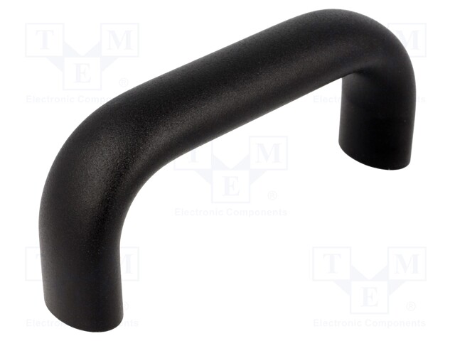 Handle; Mat: aluminium; black; H: 55mm; L: 129mm; W: 26mm