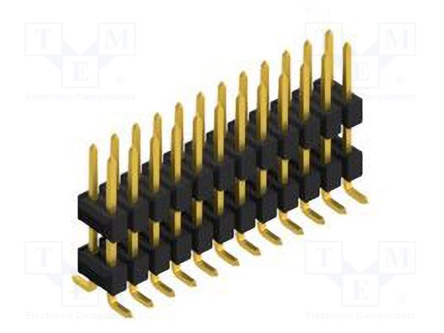 Connector: pin strips; pin header; male; PIN: 24; 2.54mm; SMT; 2x12