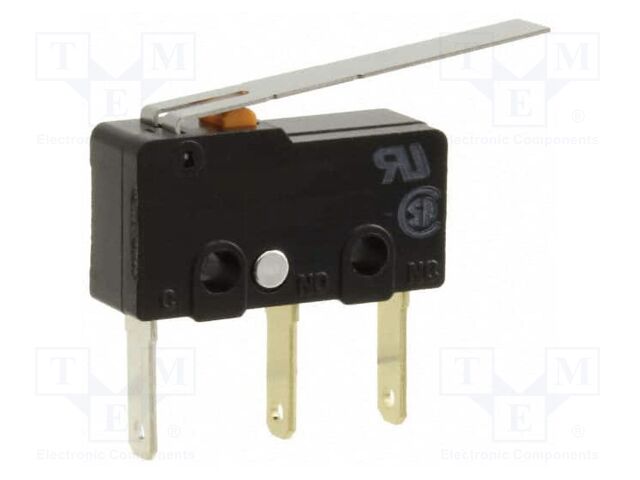 Microswitch SNAP ACTION; with lever; SPDT; 3A/250VAC; ON-(ON)