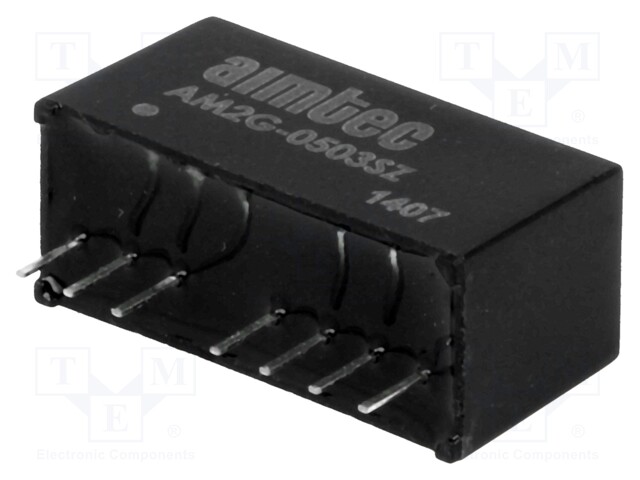 Converter: DC/DC; 2W; Uin: 4.5÷9V; 3.3VDC; Iout: 500mA; SIP8; 3.96g