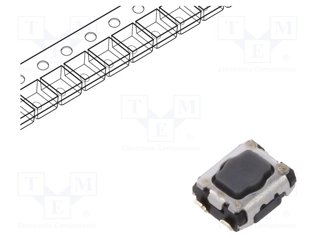 Microswitch TACT; SPST; Pos: 2; SMT; none; 5N; 2.9x3.5x1.4mm; 1.7mm