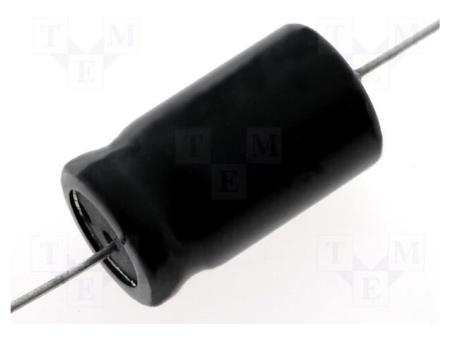 Capacitor: electrolytic; bipolar; THT; 10uF; 100V; Ø10x30mm; ±20%