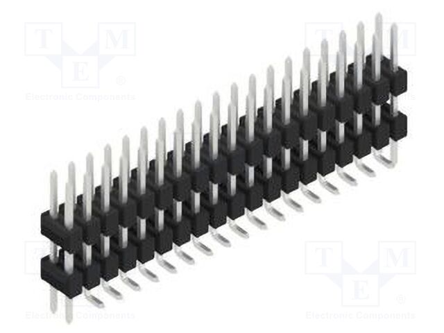 Connector: pin strips; pin header; male; PIN: 38; 2.54mm; SMT; 2x19