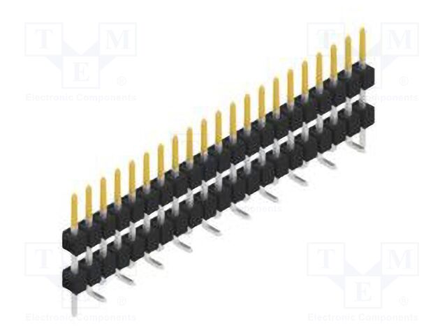 Connector: pin strips; pin header; male; PIN: 21; 2.54mm; SMT; 1x21