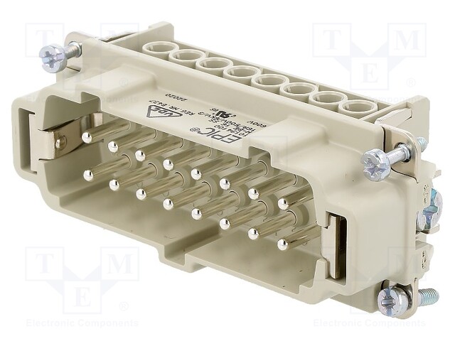Connector: rectangular; male; EPIC H-BE; PIN: 16; 16+PE; 16A; 500V