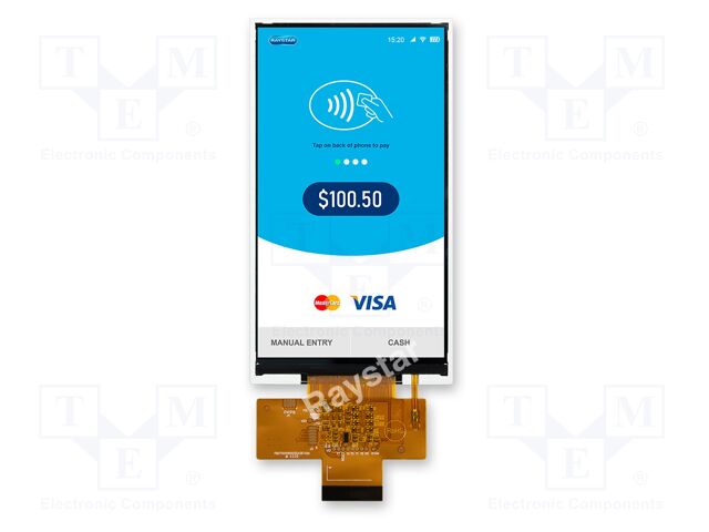 Display: TFT; 5"; 720x1280; Illumin: LED; Dim: 68.4x122.7x4.15mm