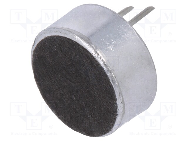 Microphone; Body dim: Ø9.7x4.5mm; 2.2kΩ; 600uA; 1.5÷10V; SNR: 60dB
