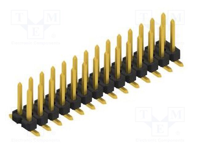 Connector: pin strips; pin header; male; PIN: 28; 2.54mm; SMT; 2x14