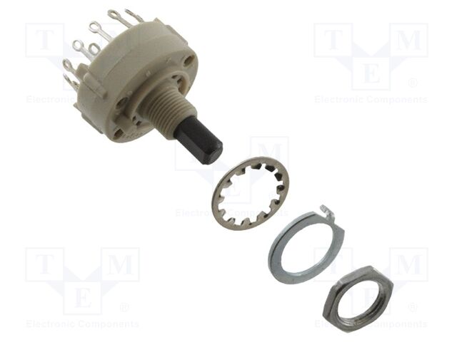 Switch: rotary; Pos: 6; 0.15A/250VAC; Poles number: 2; 30°; -30÷85°C