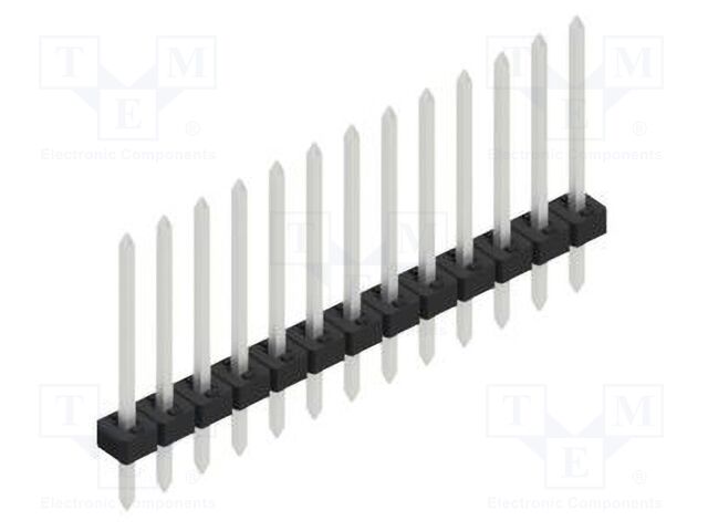 Connector: pin strips; pin header; male; PIN: 13; 2mm; THT; 1x13