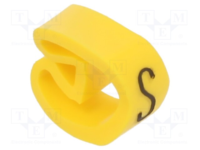 Markers for cables and wires; Label symbol: S; 4÷10mm; PVC; PA