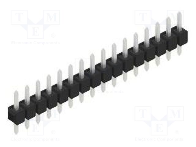 Connector: pin strips; pin header; male; PIN: 16; 2.54mm; THT; 1x16