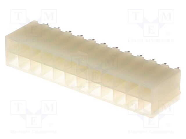 Socket; wire-board; male; N42G; 4.2mm; PIN: 24; THT; 600V; 9A; tinned