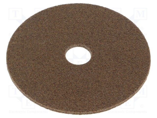 Wheel; fleece; Dim: Ø125x3mm; Mount.hole diam: 22mm