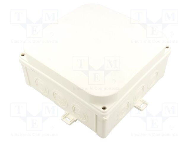 Enclosure: junction box; X: 188mm; Y: 88mm; Z: 188mm; wall mount
