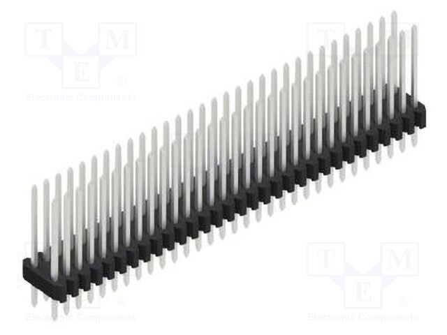 Connector: pin strips; pin header; male; PIN: 62; 1.27mm; THT; 2x31