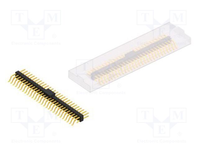 Connector: pin strips; pin header; male; PIN: 56; 2.54mm; SMT; 2x28