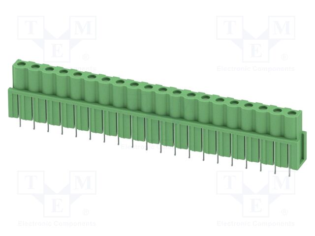 PCB headers, nominal cross section: 2.5 mm?, color: green, n