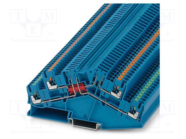 Splice terminal: rail; PA; L: 63.1mm; terminals: 4; W: 5.2mm