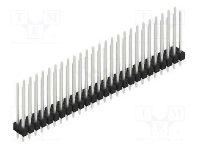 Connector: pin strips; pin header; male; PIN: 52; 2.54mm; THT; 2x26