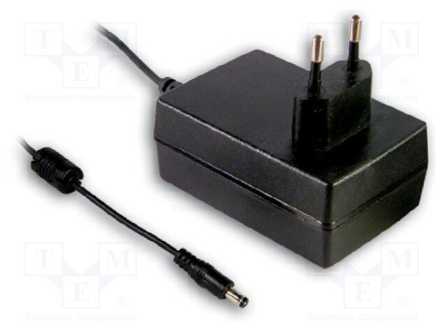 Power supply: switched-mode; 9÷18VDC; 1400mA; Out: 5,5/2,1; 25.2W